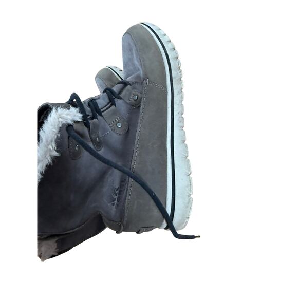 Sorel boots cozy Joan Shearling snow boot waterproof grey suede - Picture 4 of 6